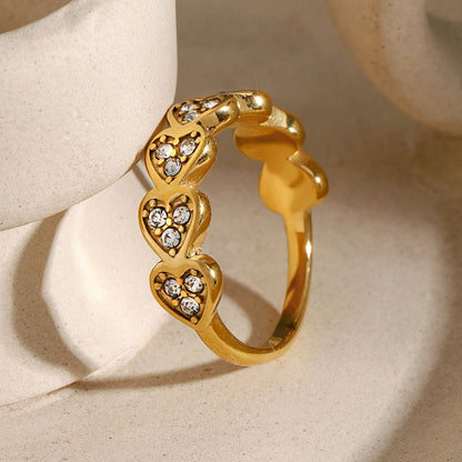 Looped Heart Fashion Ring