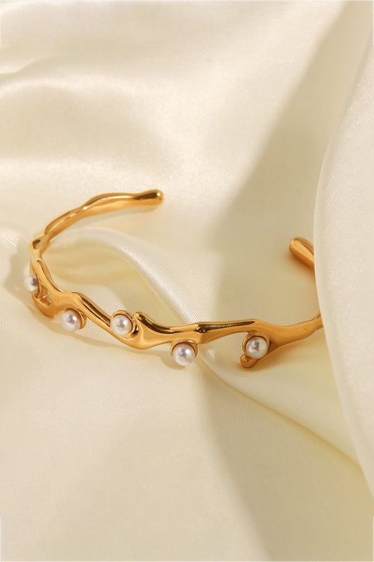 Inlaid Pearl Fashion Bracelet