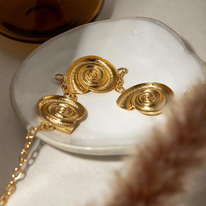 Looped Spiral Fashion Necklace