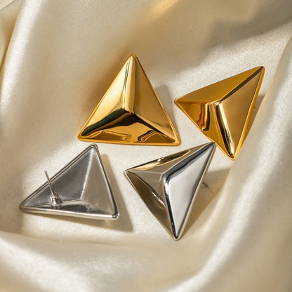 3D Pyramid Fashion Earrings