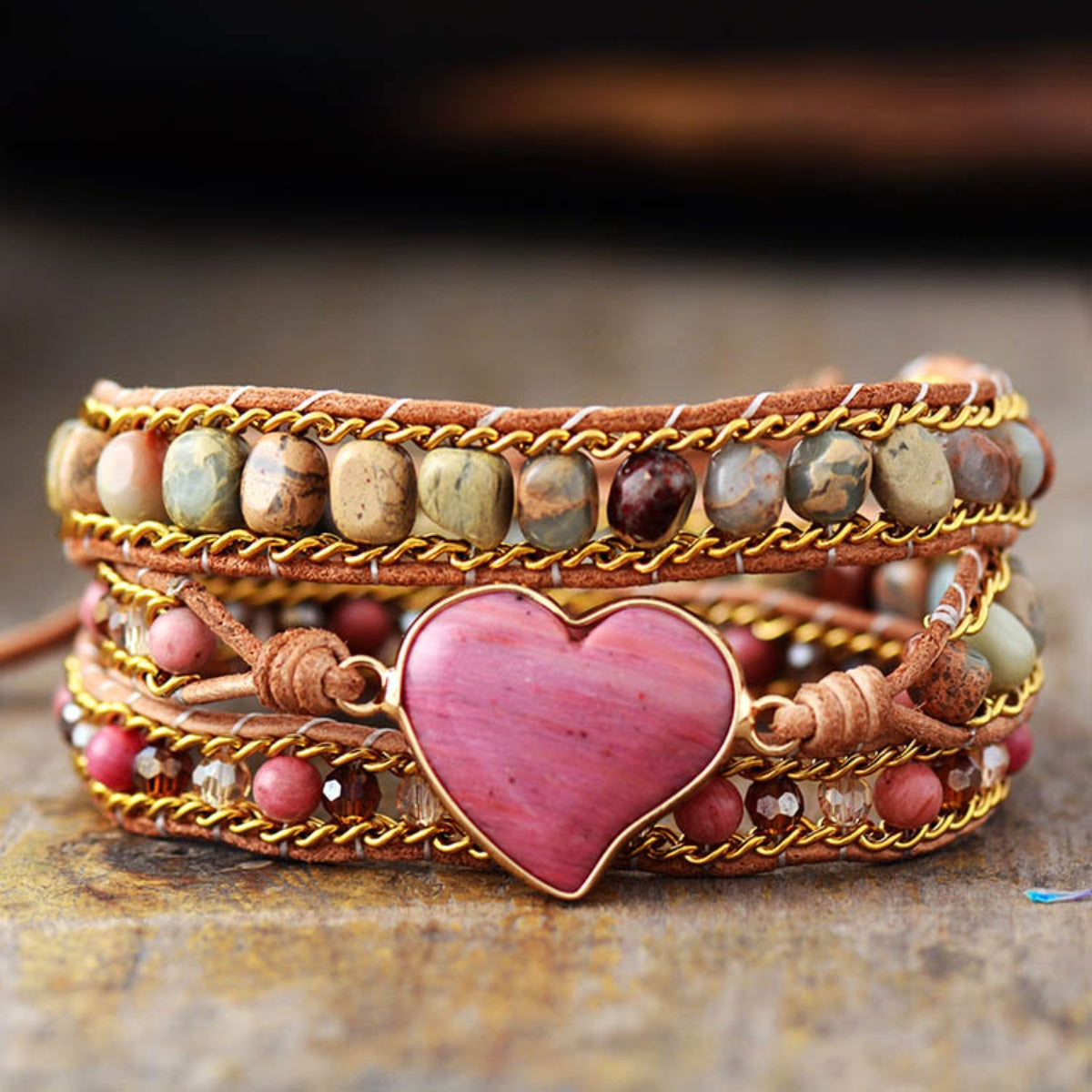 Heart Stone Fashion Bracelet