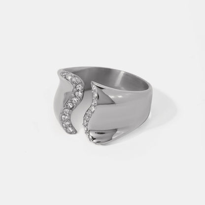 Bypass Cavity Fashion Ring