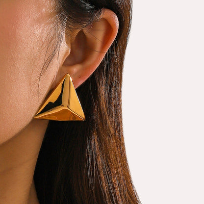 3D Pyramid Fashion Earrings