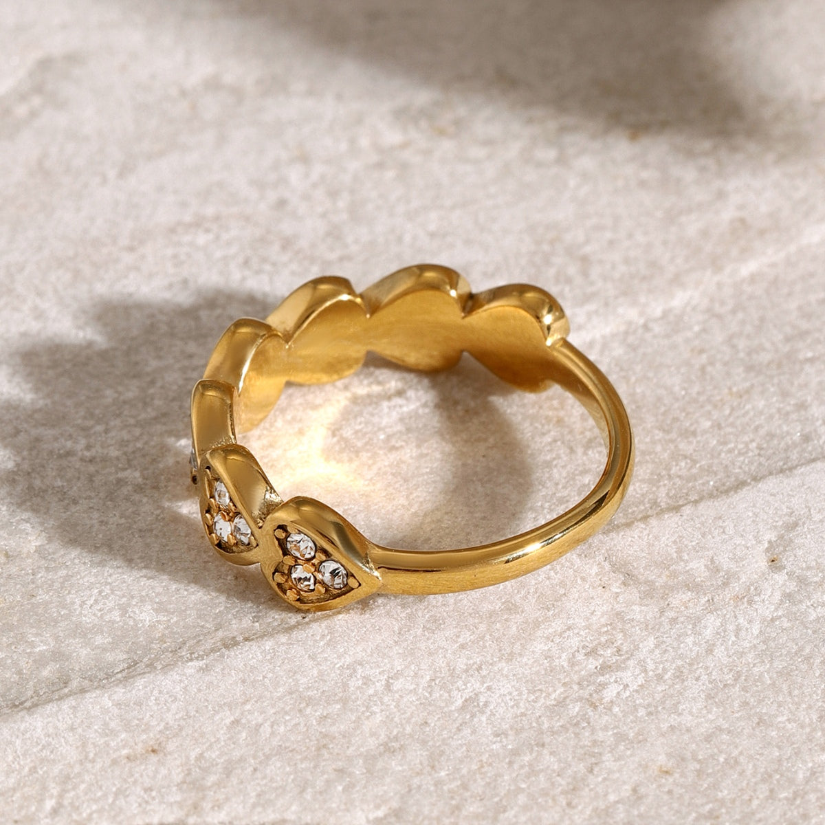 Looped Heart Fashion Ring