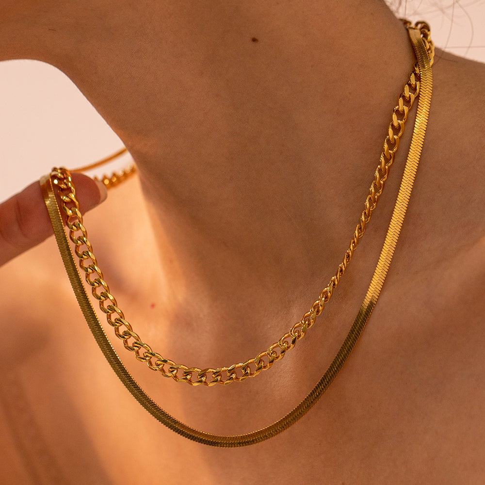 Double Layered Fashion Necklace