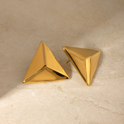 3D Pyramid Fashion Earrings