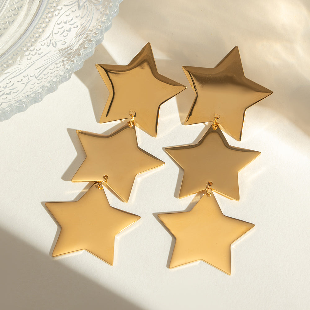 Looped Star Fashion Earrings