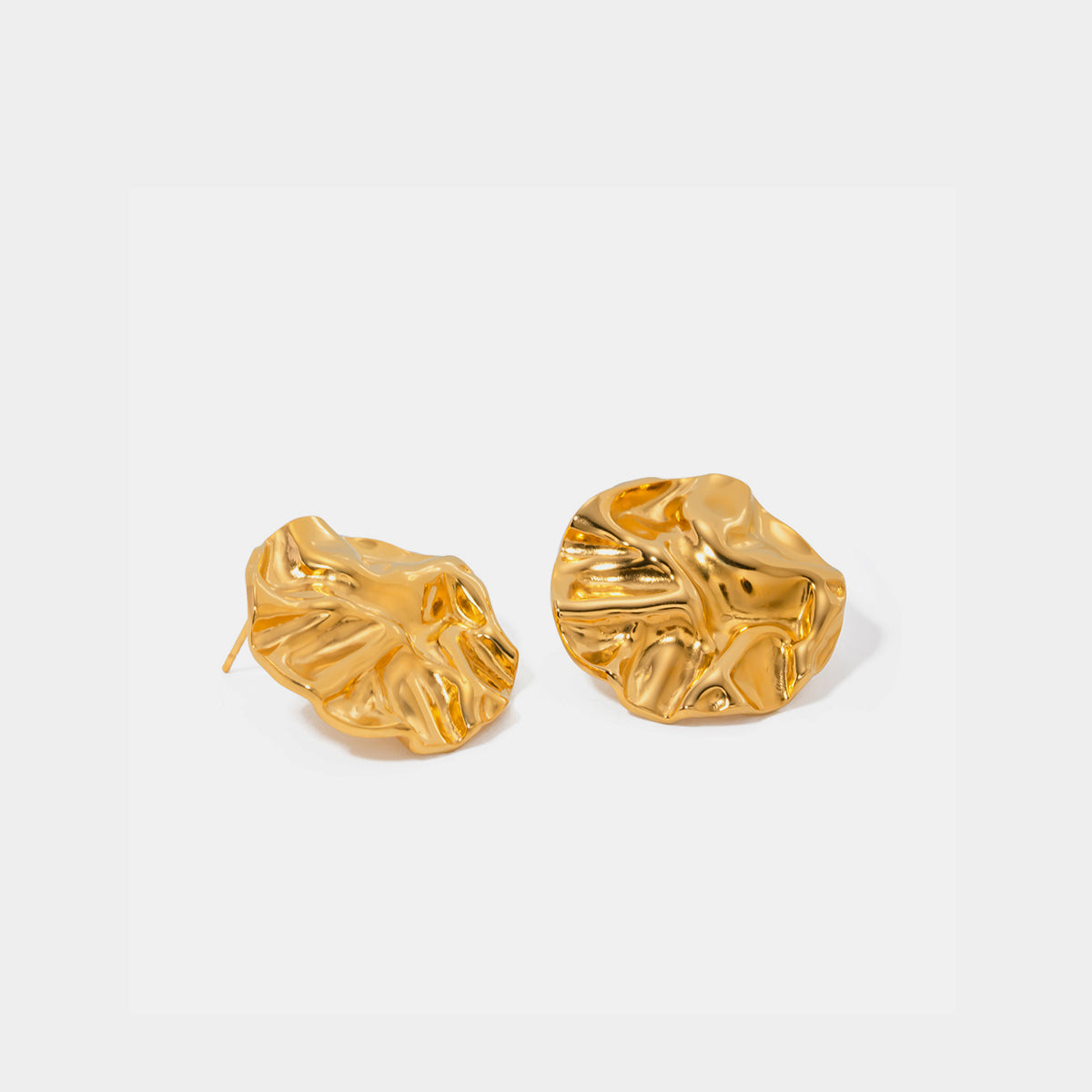 Disc Crumbled Fashion Earrings