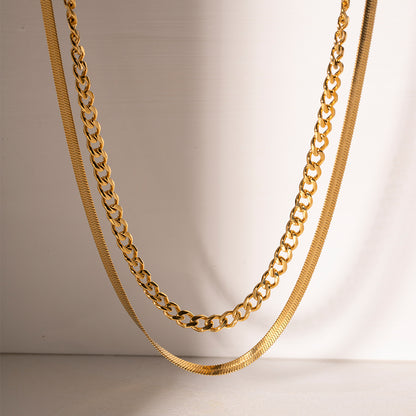 Double Layered Fashion Necklace