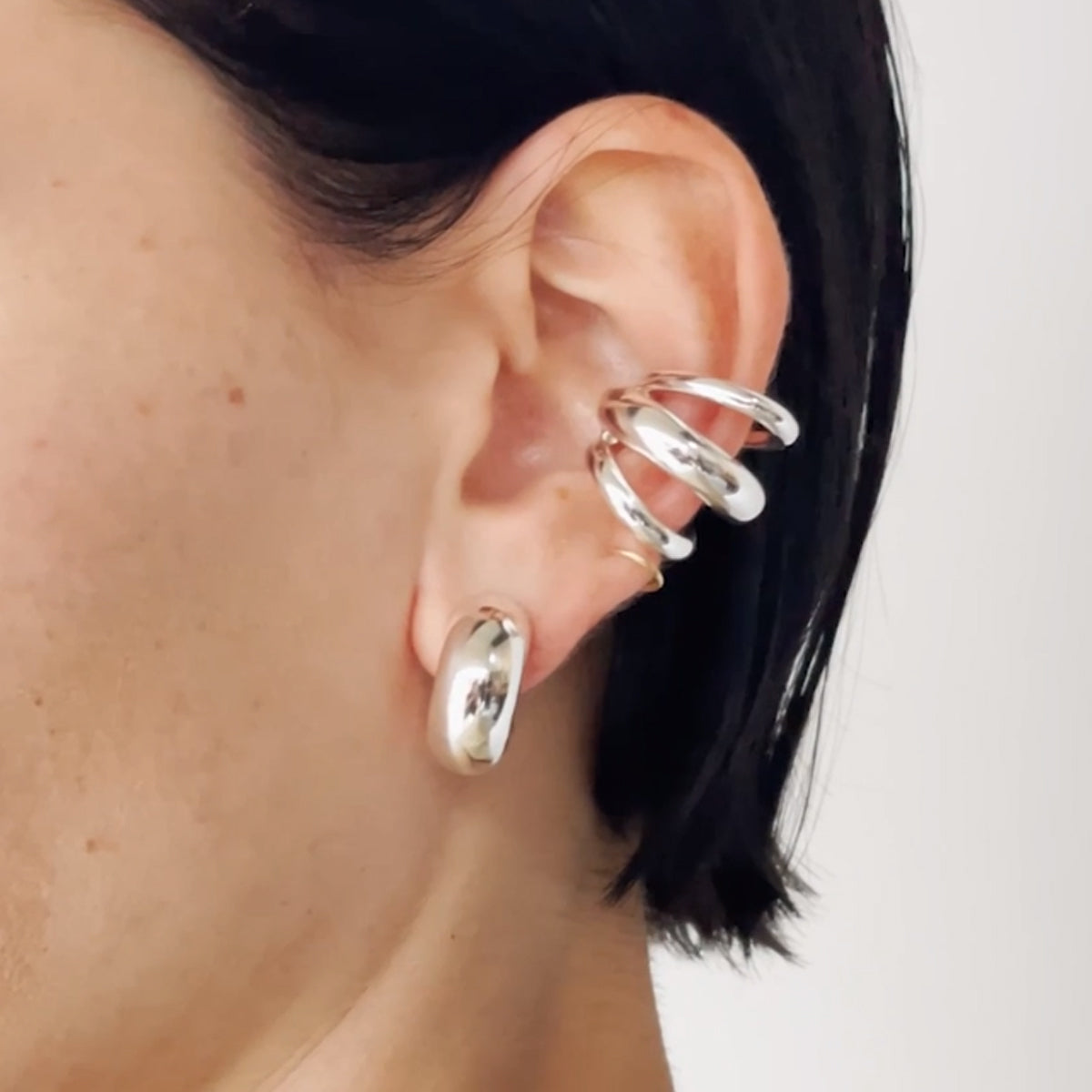 Layered Cuff Fashion Earrings