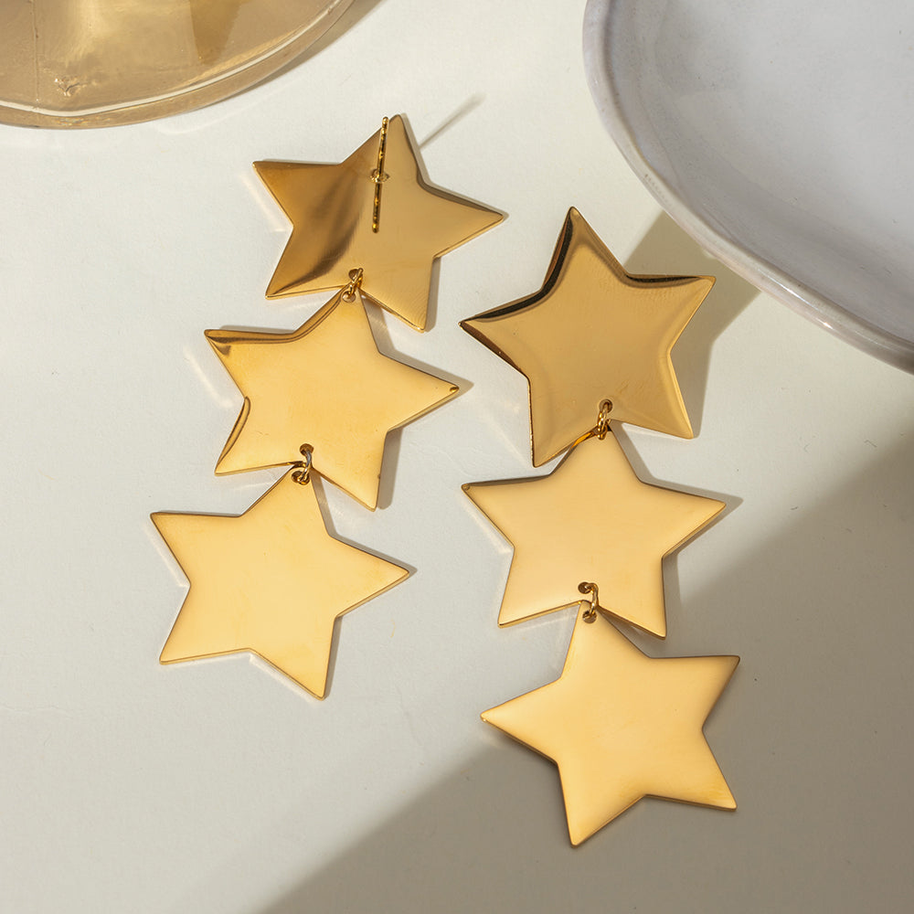 Looped Star Fashion Earrings