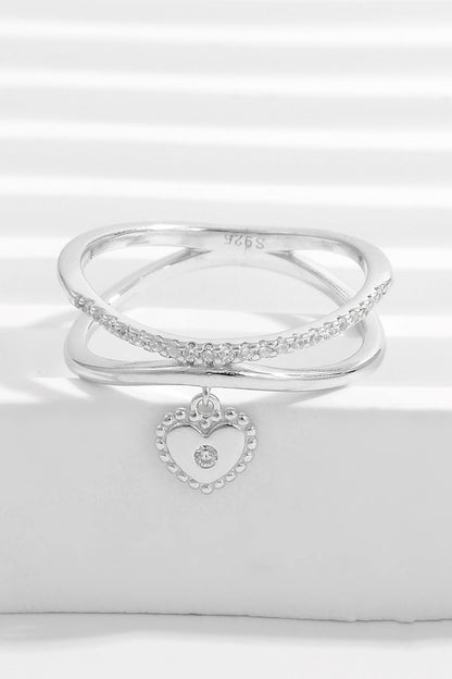 Heart Charm Fashion Ring