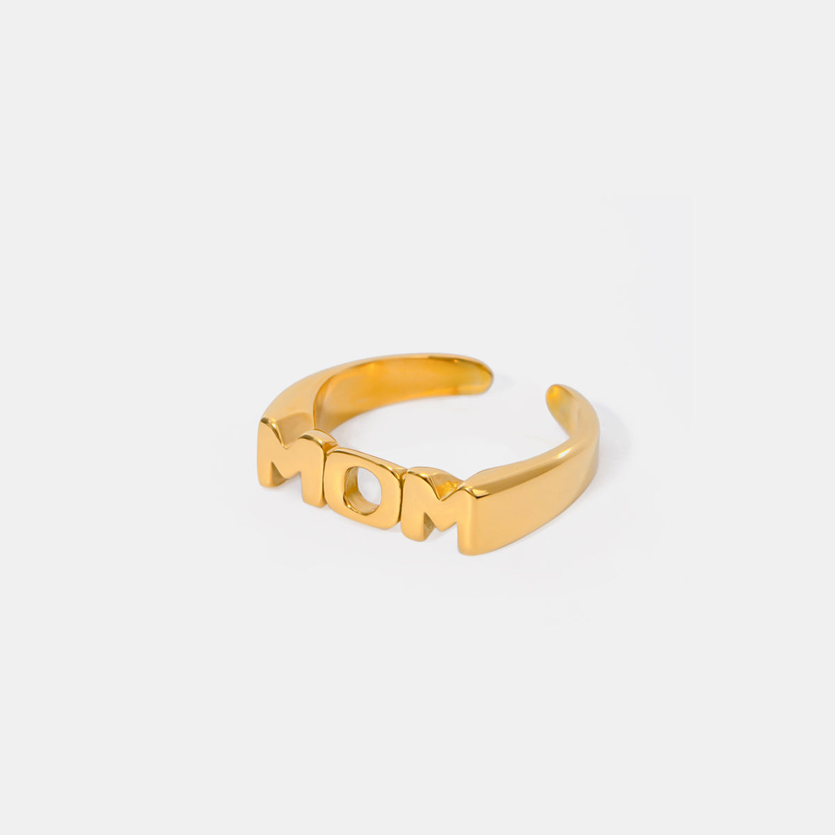 Mom Cutout Fashion Ring