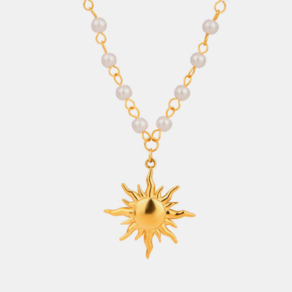 Pearl Sun Fashion Necklace