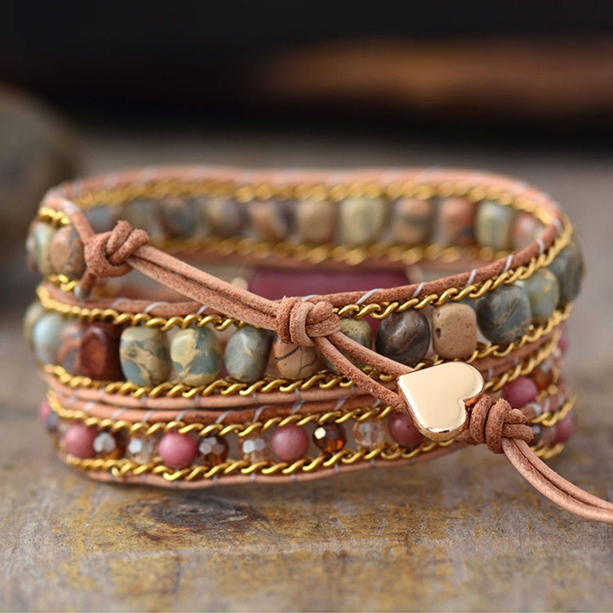 Heart Stone Fashion Bracelet