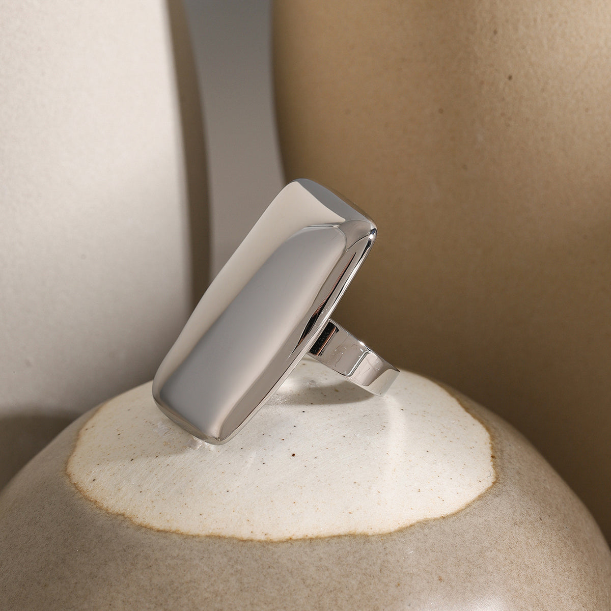 Soft Rectangle Fashion Ring