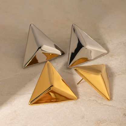 3D Pyramid Fashion Earrings