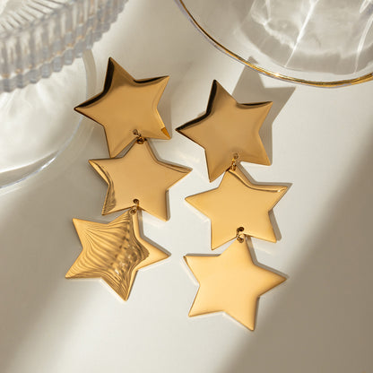 Looped Star Fashion Earrings