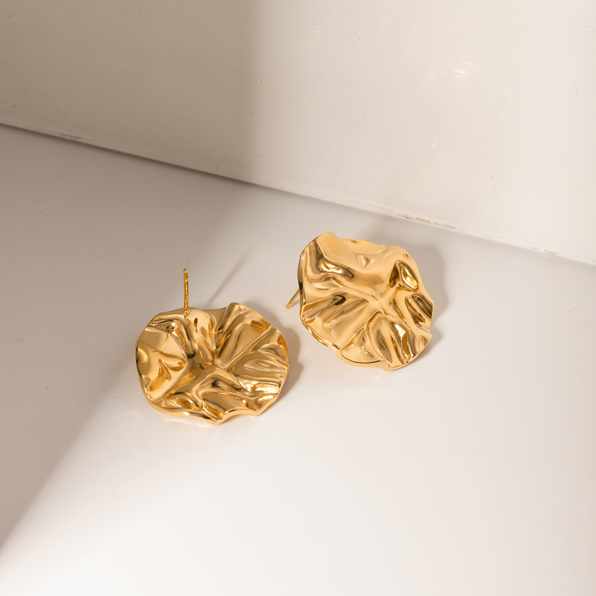 Disc Crumbled Fashion Earrings