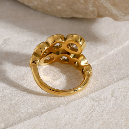 Looped Circular Fashion Ring