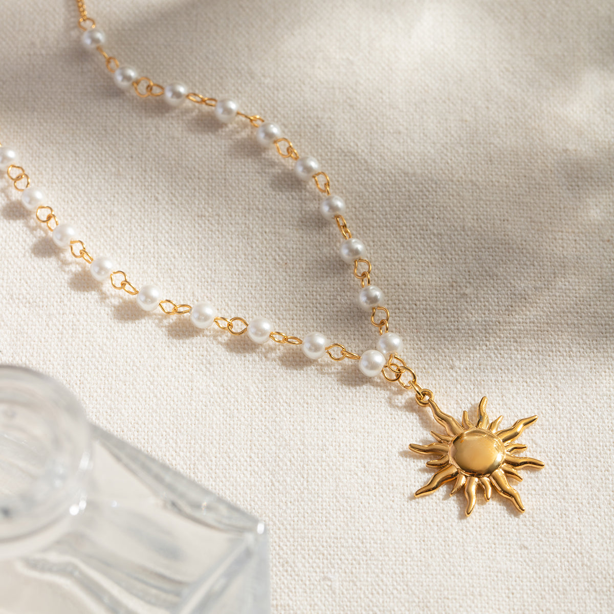 Pearl Sun Fashion Necklace