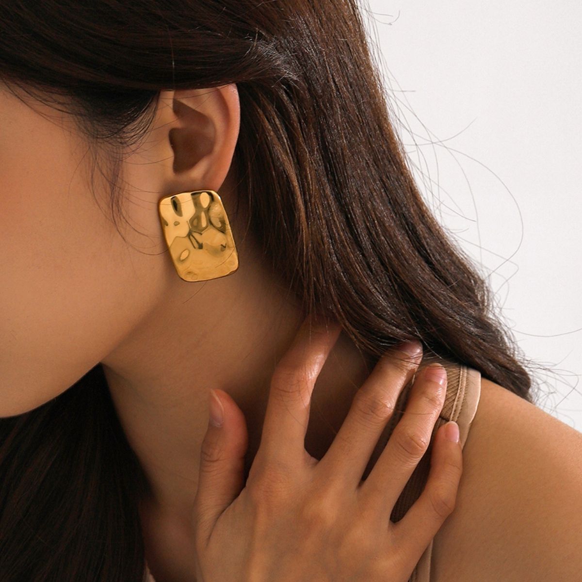 Flat Square Fashion Earrings